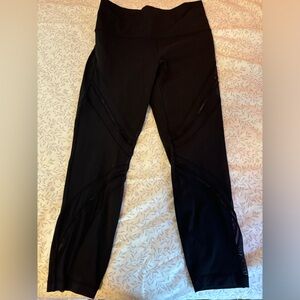 Lululemon Athletica Legging With Mesh Swirl Pattern